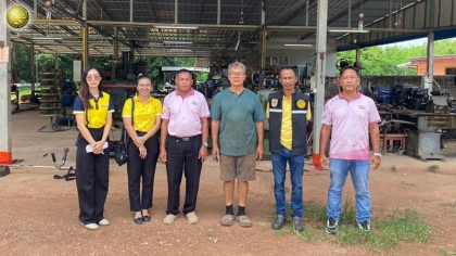 ลงพื้นที่สำรวจวัดขนาดอาคารสิ่งปลูกสร้าง และขนาดของภาษีป้าย ในการจัดเก็บภาษีที่ดินและสิ่งปลูกสร้าง ภาษีป้าย