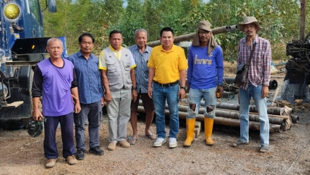 ติดตามการดำเนินงานโครงการขุดเจาะบ่อบาดาล