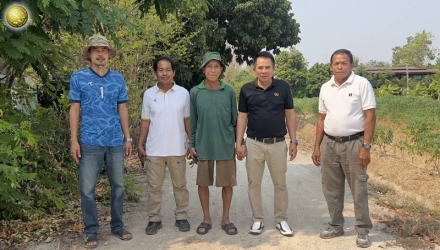 สำรวจเส้นทางเพื่อดำเนินการก่อสร้างโครงการถนนคอนกรีตเสริมเหล็ก หมู่ที่ 2 บ้านหนองตากล้า